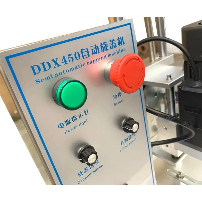 Cheap Price Semi-Auto Desktop Water Glass Bottle Capper Screw Cap Capping hine DDX-450