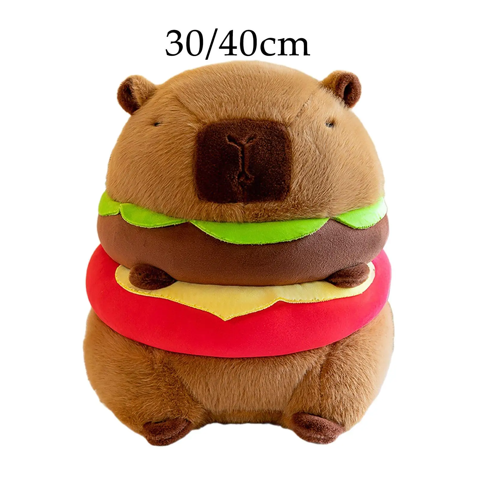 Capybara Stuffed Plush Brown Unique Birthday Gifts Stuffed Capybara Toy Capybara Plushie Doll for Girls Boys Bedroom Living Room