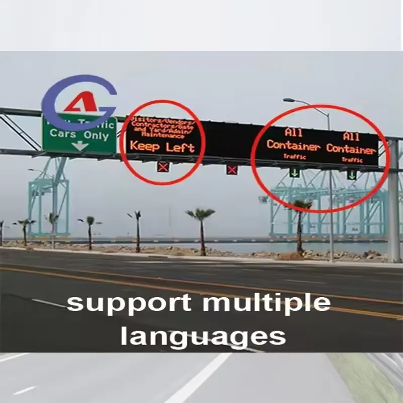 Full Matrix Traffic Variable Electronic Message Boards Led Display Vms Traffic Signal Sign