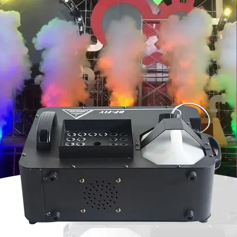 

1500W LED gas column smoke machine bar nightclub wedding stage performanc small atmosphere equipment smoke fog column machine