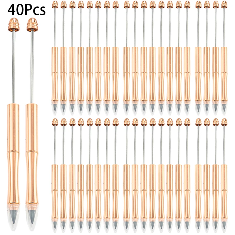 40Pcs Forever Endless Pencils Lead DIY Toppers Beadable Infinite Pencil