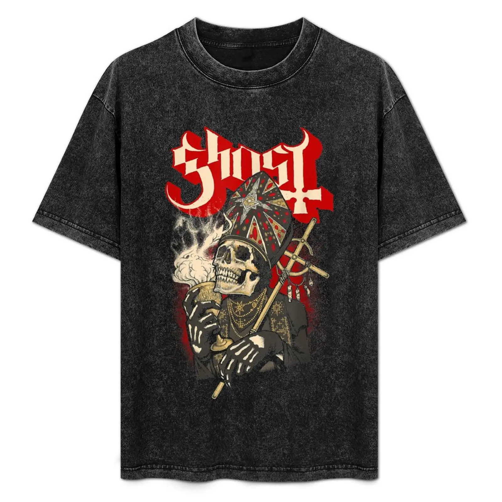 

Футболка Ghost Impera Maestro Skull, мягкая, легкая, хлопковая футболка