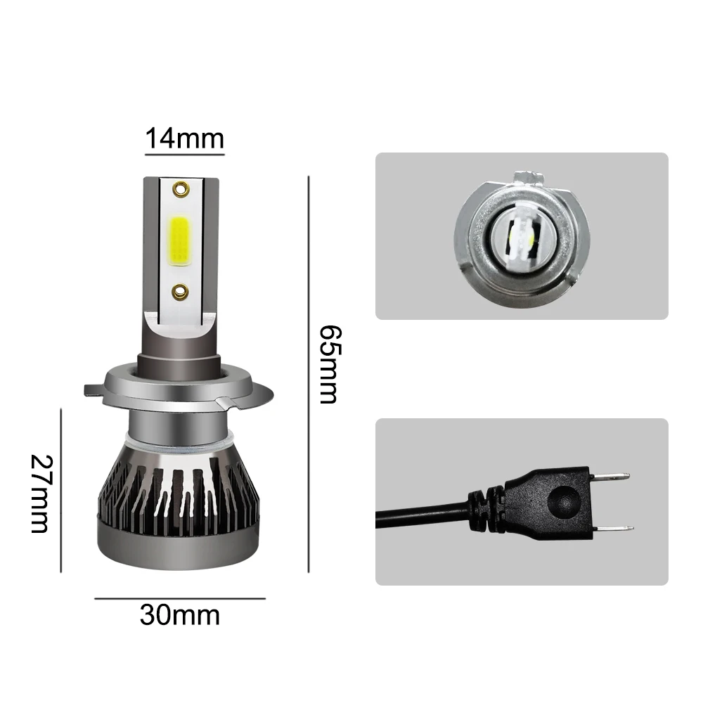 Dropshipping! For COB H7 90W 12000LM LED Car Headlight Kit Turbo Light Bulbs 6000K Headlight/Foglight Car Accessories BEST