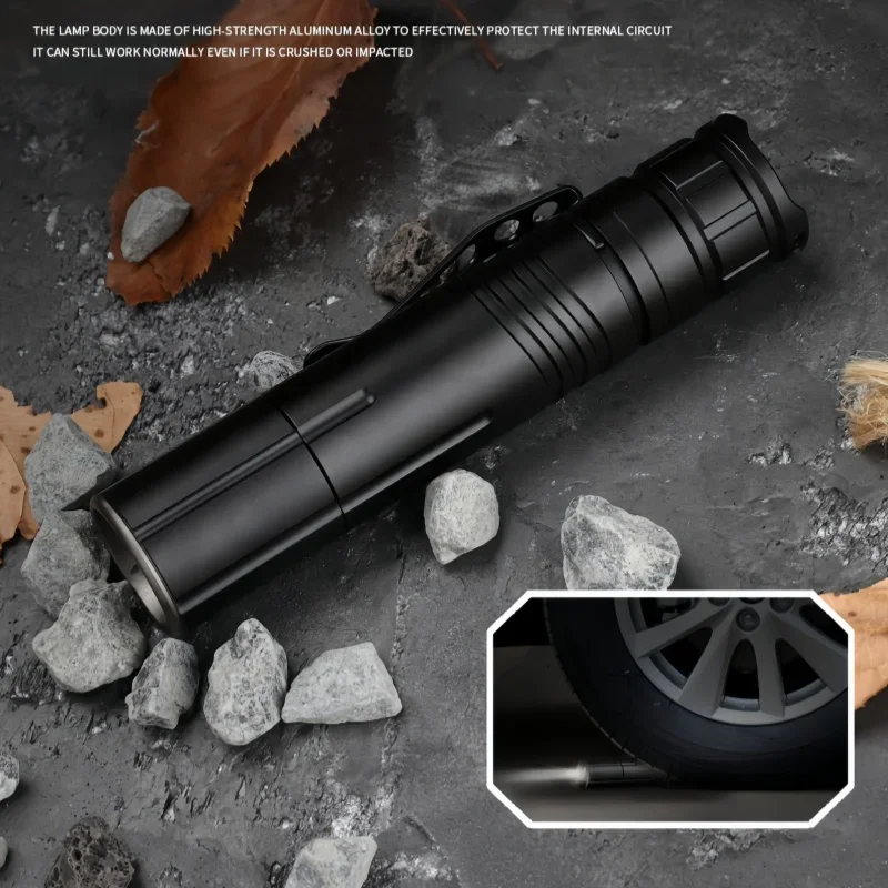 IASHUAIXIN New XHP50 Zoom Type-C Charging Compact and Lightweight Pen Clip Strong Light M09 Tactical Flashlight