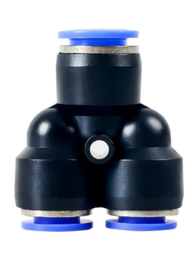 Raccords de tuyauterie en plastique, connecteur pneumatique rapide pour l'air et l'eau, raccord PY PW Connect 4 6mm 8mm 10mm 12mm en forme de Y