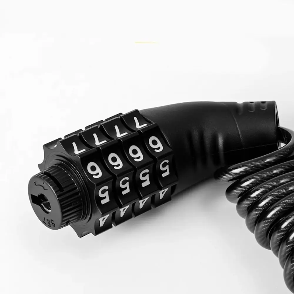 Portable Chain Lock Number Lock Durable 4 Digit Alloy Padlock Anti-theft Solid Color Password Lock Handbag