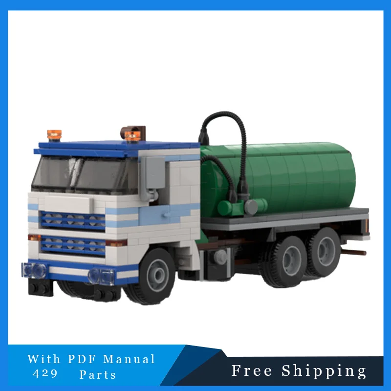 

429 шт. креативные модели грузовиков, строительные блоки MOC, городская строительная техника, кирпичи, развивающие игрушки, рождественские подарки