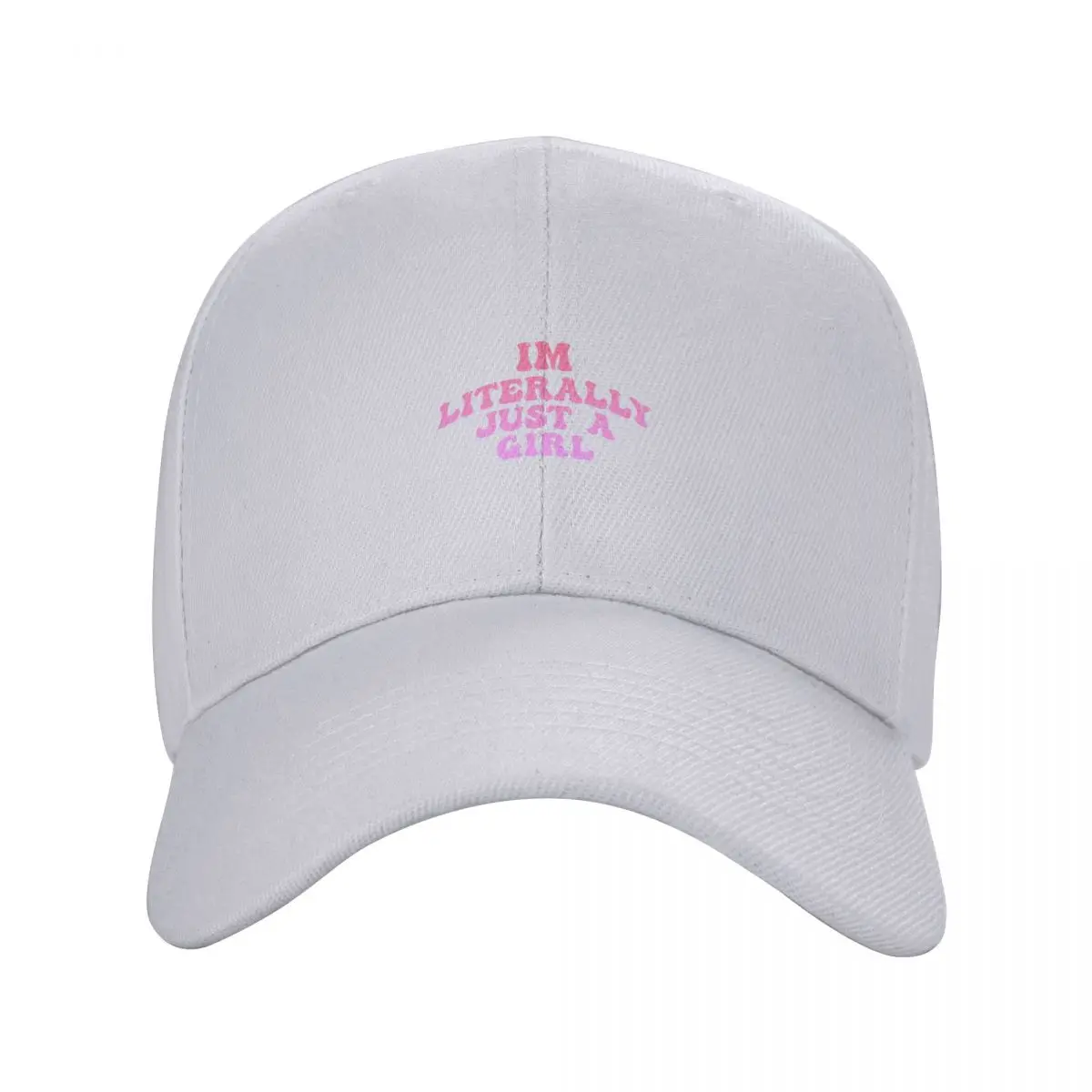 I'm literally just a girl Sticker Baseball Cap beach hat funny hat Boy Child Women's