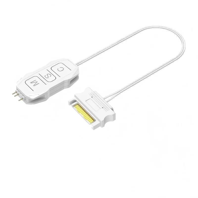 5V 3Pin ARGB Controller To SATA RGB Remote Mini Controller HUB Adapter RGB Remote Controller for PC Fan Cooling Fan Light Strip