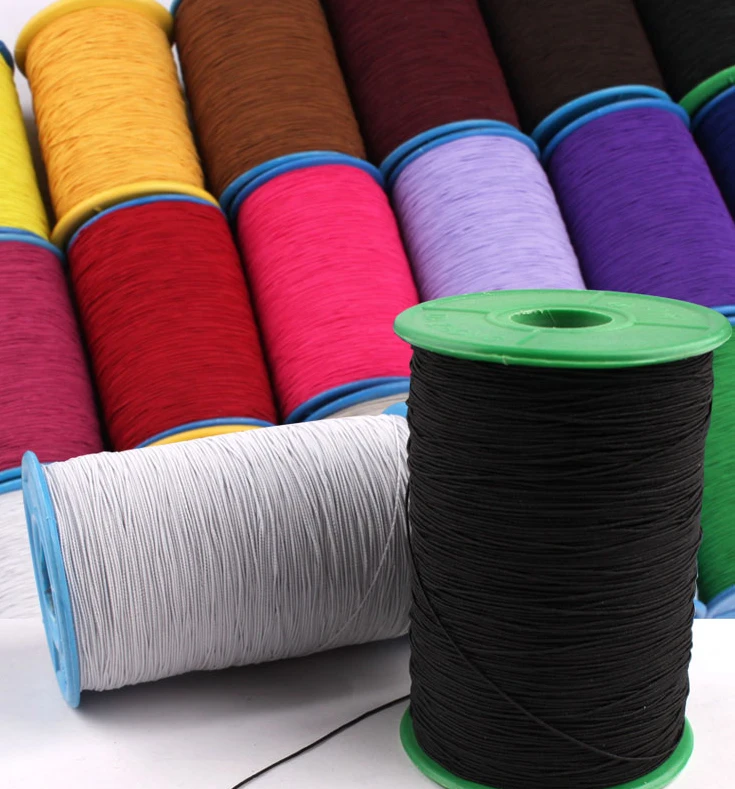 0.5MM core elastic thread with extremely fine round elastic rope sewing bottom thread