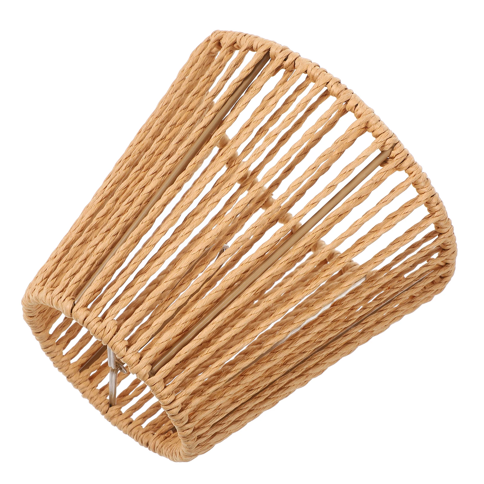 

Rustic Paper Rope Lampshade for Pendant Lamp Small Khaki Light Cover Ceiling Lampshades Indoor Lighting Supply Barrel Shaped