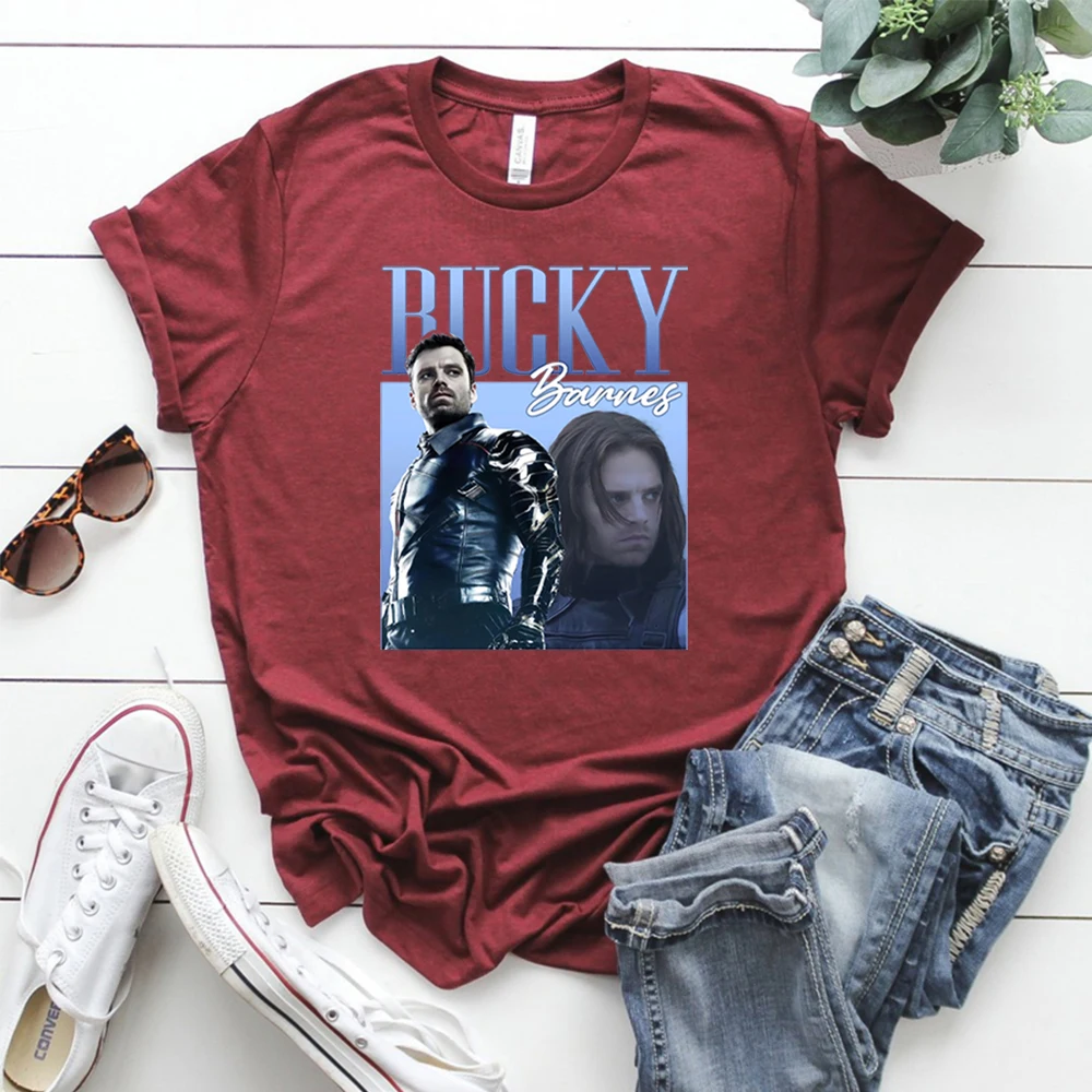 Vintage Barnes 1917 Unisex T-Shirt Bucky Barnes Shirt Sebastian Stan Homage Graphic Tee Unisex Hip Hop Streetwear Hipster Tops