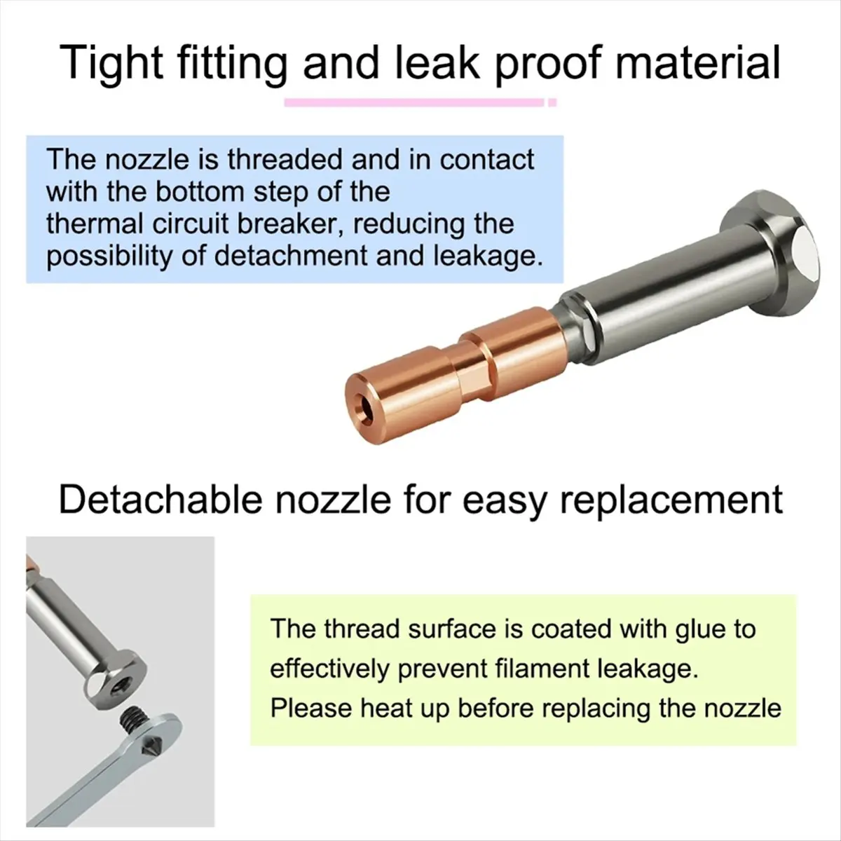 

*ESTR 0,4 мм Kobra 3 Max Hotend для Anycubic Kobra 3 Max Hotend Kobra 3 Max сопло горло 0,4 мм сменные сопла