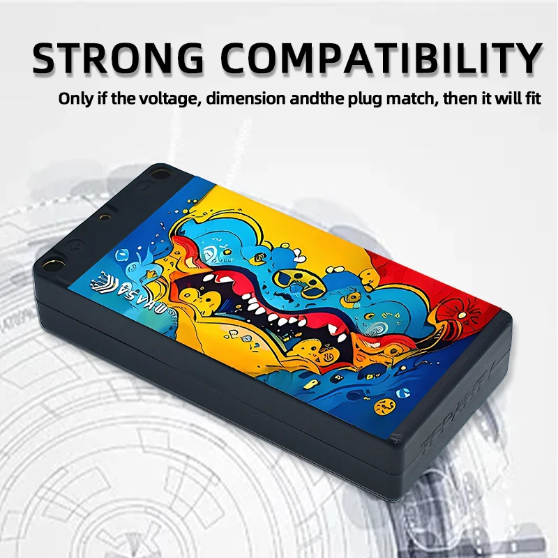 Atualizar vsvaw 7.6v 2s 4200mah 110c hv lipo bateria compatível com 1/10 controle remoto corrida rc modelo tanque brinquedo bateria
