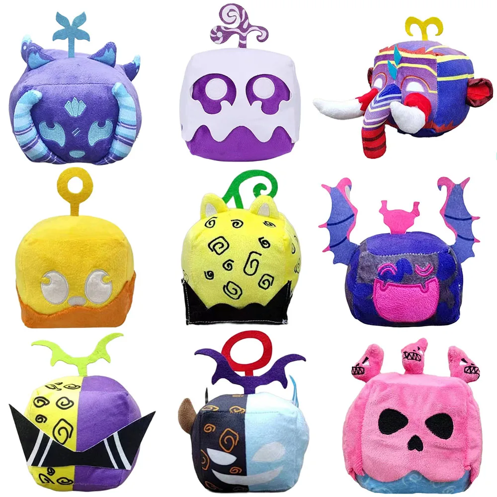 New Kids Toys Blox Fruits Plush Doll Anime Game Stuffed Devil Fruit Horror Doll Plush Toy Home Decor Throw Pillow Children Gifts