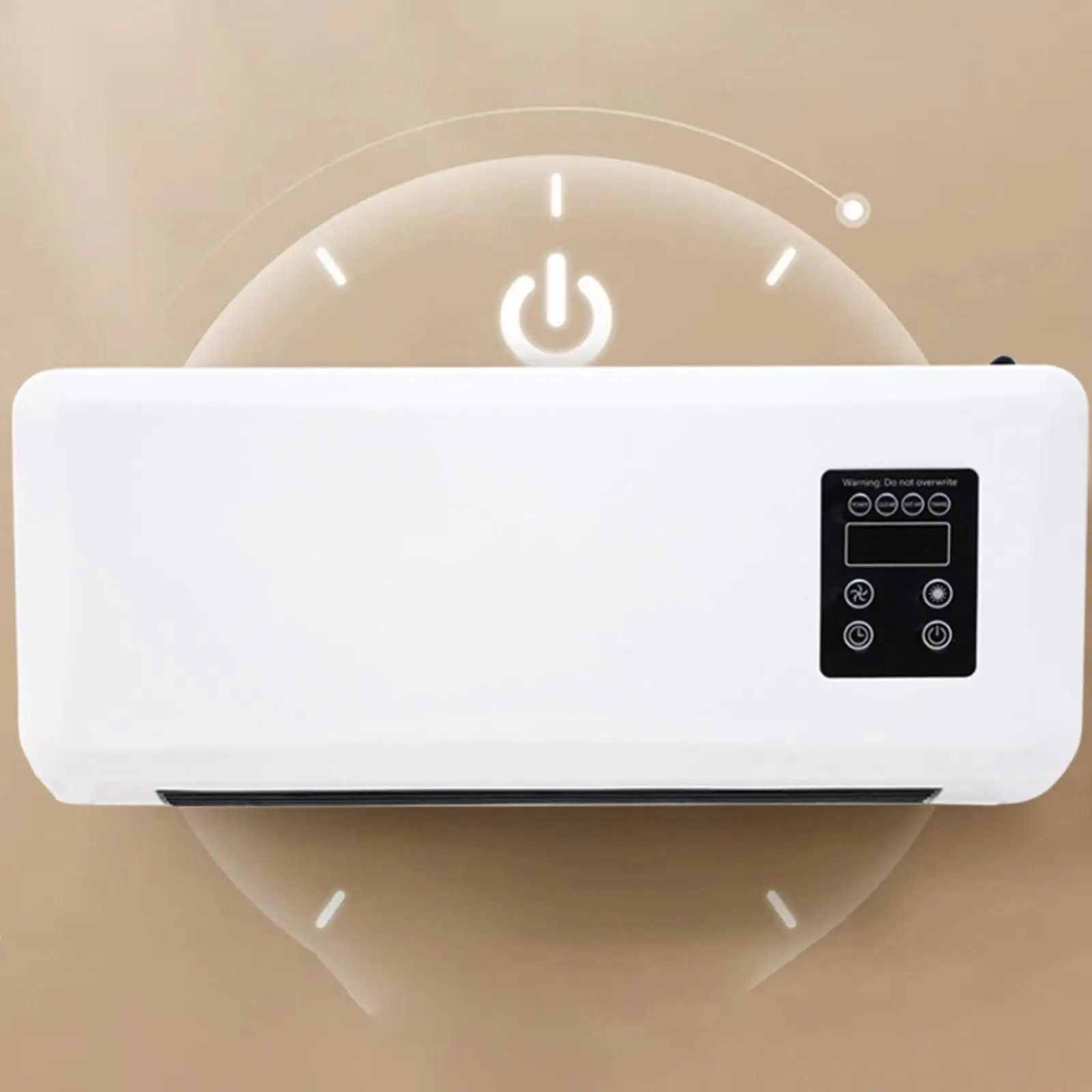 سخان الجدار كتم 1500 واط 8H الموقت منخفضة الضوضاء التدفئة السريعة سخان كهربائي شاشة LCD للشقة المنزلية مكتب المرآب RV