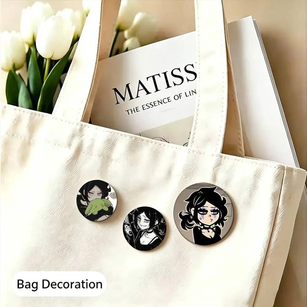 Ashley Graves Leyley Coffin  25mm 32mm 44mm 58mm Anime Badges Brooches DIY Pins Decorations Birthday Gifts