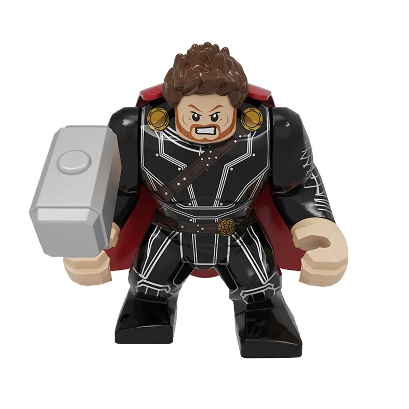 Marvel Super Heroes Building Blocks 7.5CM Action Figures Hulk Spiderman Deadpool Iron ManThanos DC Batman Bricks Kids Toys Gift