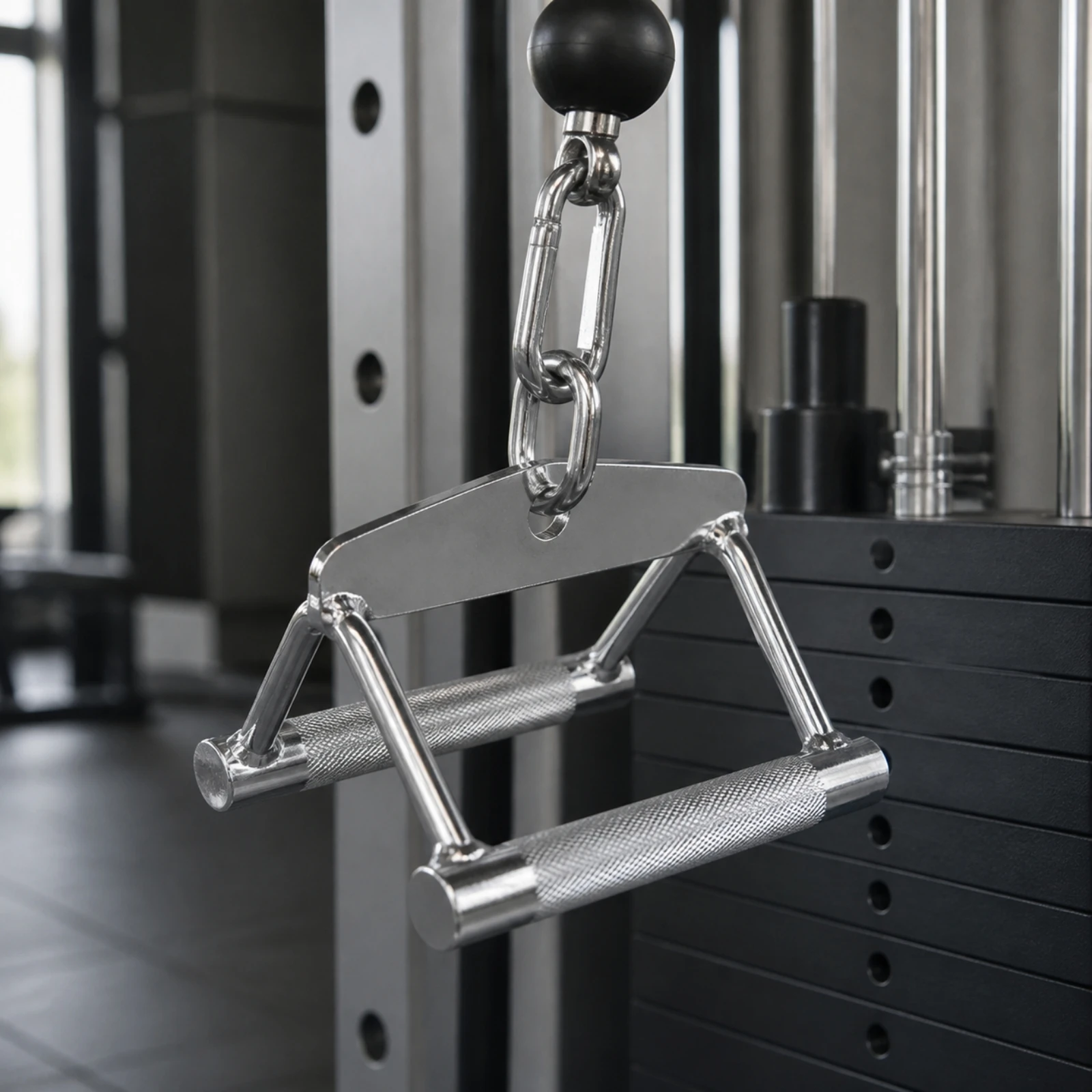 Lat Pulldown Cable - V-Shaped Cable Attachment Handle Non-Slip Lat