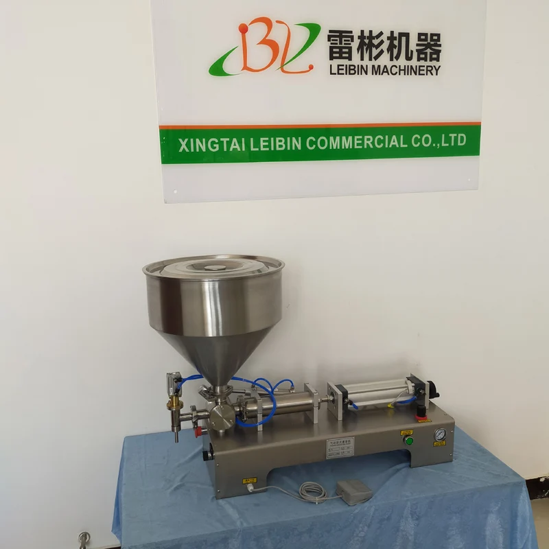 

PBOBP Single Head Filling Machine Adjustable Commercial Liquid Dispenser Bottle Filler For Paste Cosmetic Oil