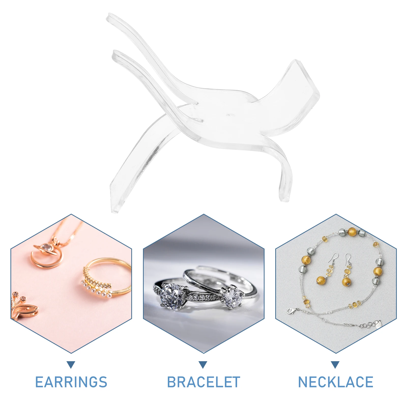 

10pcs Chair Shaped Ore Specimen Display Stand Acrylic Rock Jewelry Holder Gems Picture Stands Risers Easel Rack