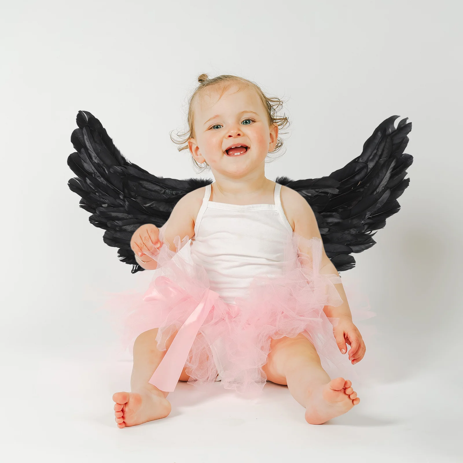 ملحق جناح Angel Plumage خفيف الوزن للنساء زي الحفلات وديكور أداء المسرح للهالوين #4