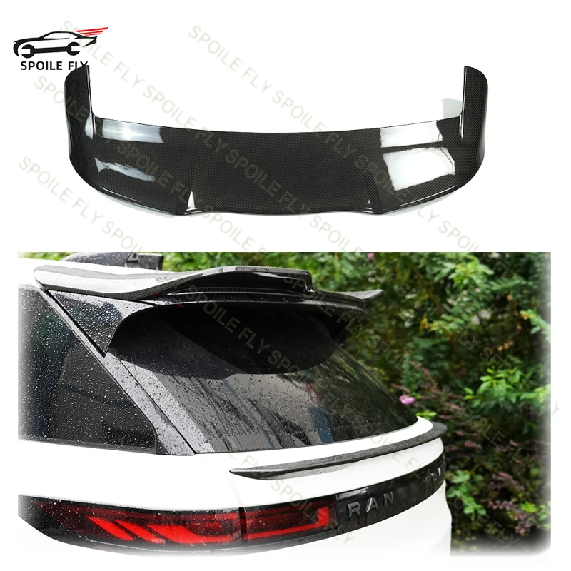 

New Design For Land Rover Range Rover Sport L461 2023 + Roof Spoiler Trunk Wing Lip High Quality ABS Glossy Black Carbon Fiber