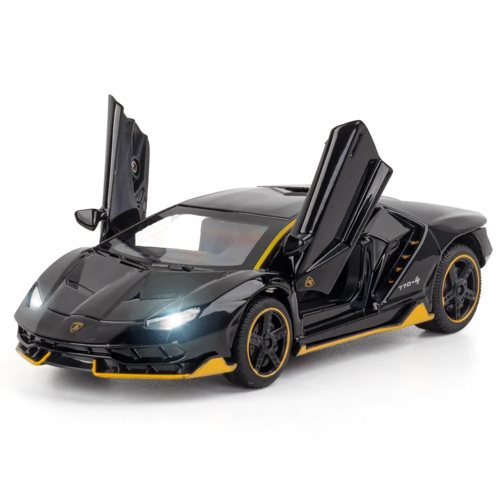 

1:32 Alloy Lambo LP770-4 Super Sports Car Model Toy Racing Lifting Tail Sound Light Doors Opend Diecasts & Toy Vehicles for Boys