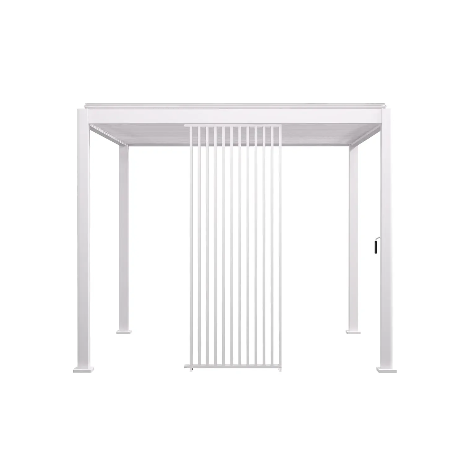 

Aluminum Deco Wall Skyline 1/3 10ft Side Panel for Pergola Easy Install Windproof UV-Resistant White Custom
