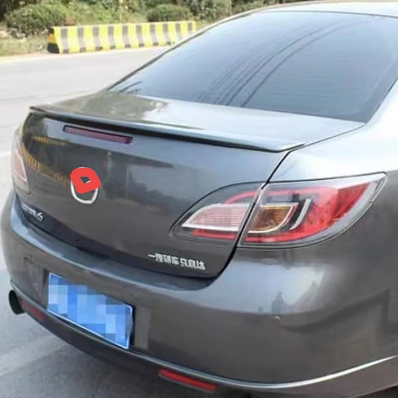 

for Mazda M6 Ruiyi pressure wing rear wing luggage compartment lid spoiler,mudguard,modified carbon black moving parts 2006-2013