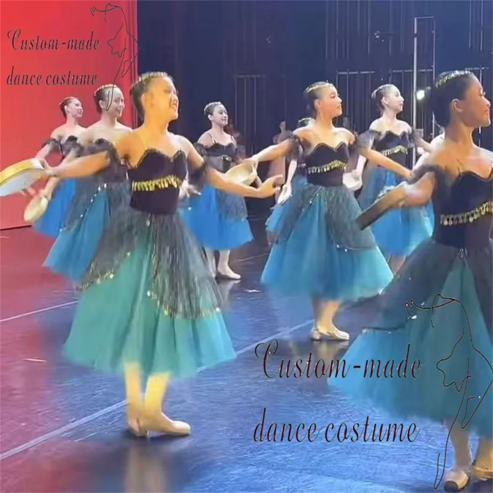 Esmeralda Ballet Skirt Children's Customized Competition Dress Red Professional Edition Dress Adult Ballet Performance Dress