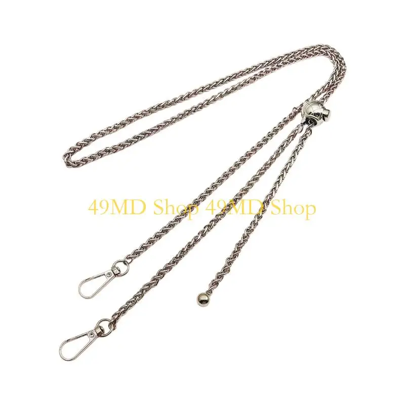 49MD Fashionable Gold Metal Bag Chain With Detachable Pearls Ball Charm