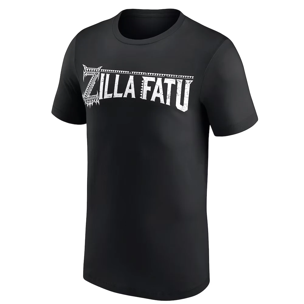 Men's Black Zilla Fatu NXT T-Shirt 3D Printed Wrestling Sports Quick Dry Short Sleeve Top Daily Casual Plus Size T-Shirts 2026
