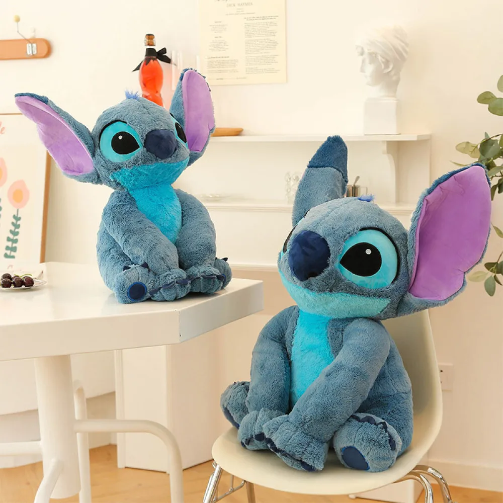 Disney Lilo e Stitch Toy Boneca de pelúcia, Boneca de desenho animado, Travesseiro infantil, Sentados, Presente infantil