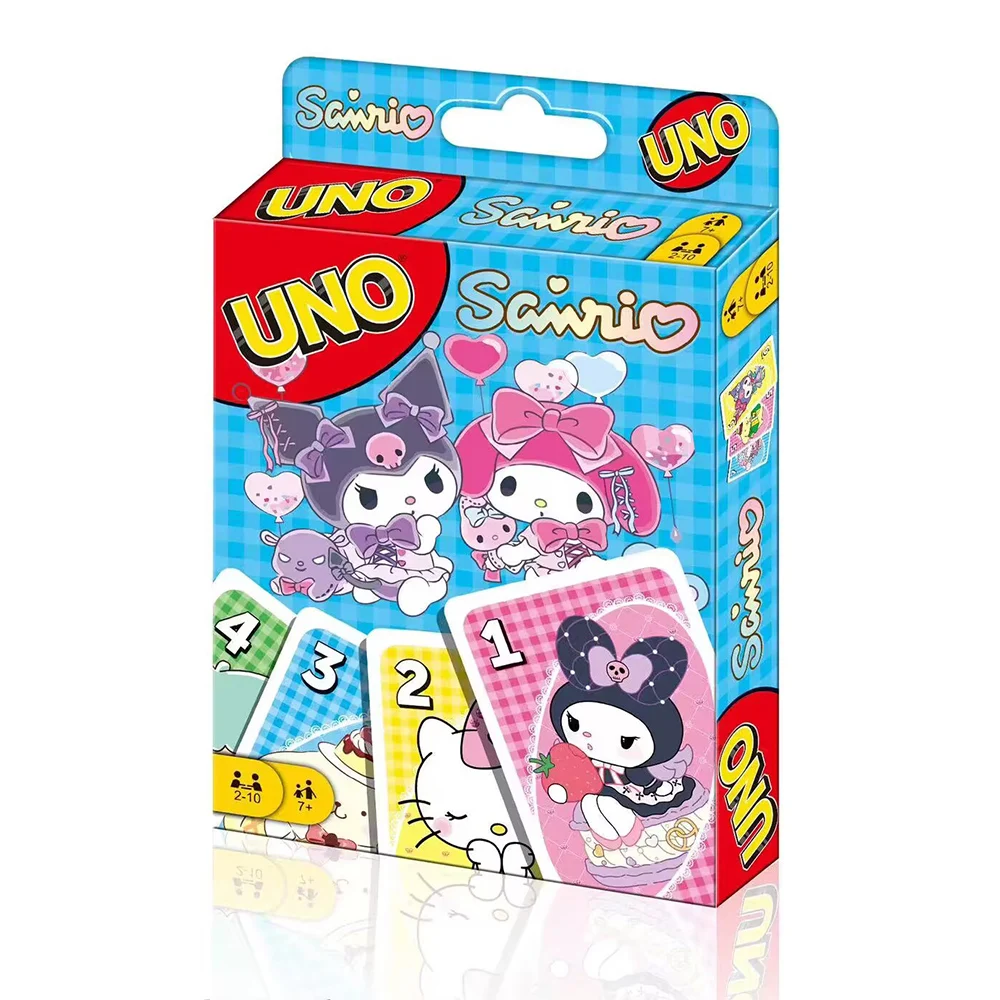 UNO FLIP! Sanrio Board Game Anime Cartoon ONE PIECE Figure Pattern Family Funny Entertainment uno Cards Games Christmas Gifts