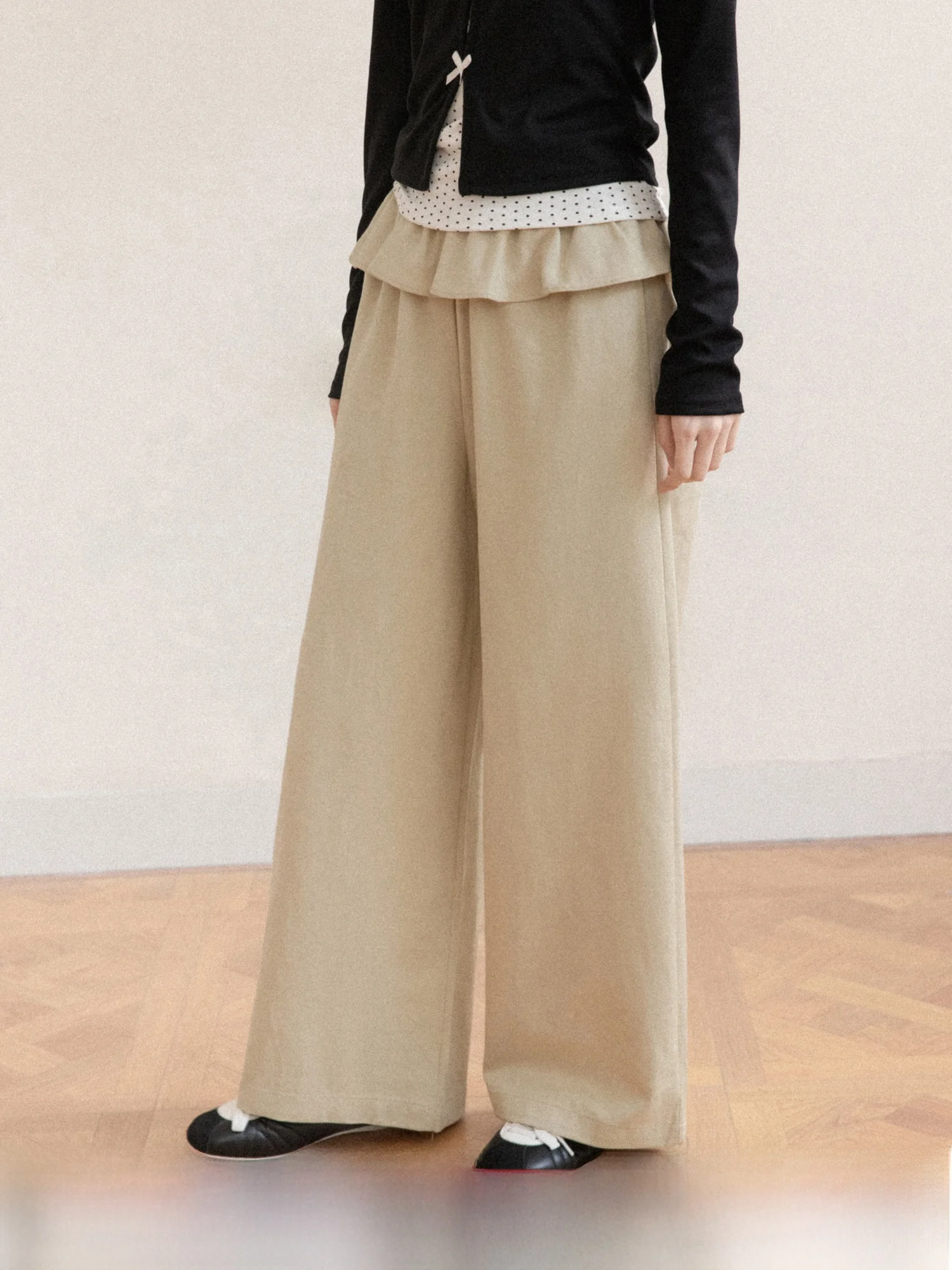 

High Waist Straight Leg Khaki Casual Pants Women's Wide Leg Spring 2026 Casual Trousers Comfortable Soft Fabric Ladies' Jeans