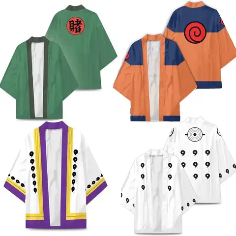 Anime Ninja Uchiha Ootutukii Rikudou Sennin Tsunade Haori Coat Cosplay Sage of The Six Path Costume Cloak Cardigan