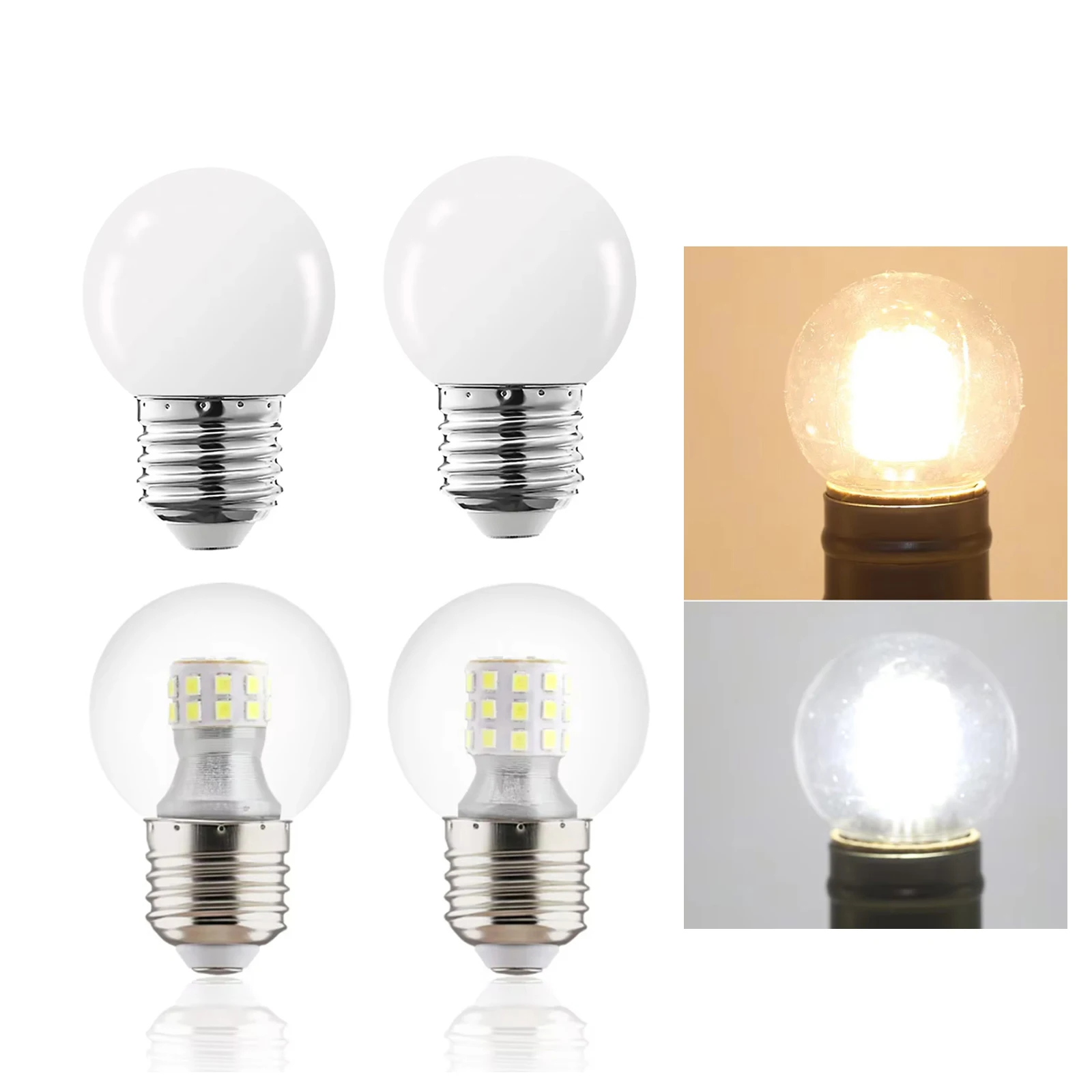 Led Bulb 6w 9w 12w 7w G45 Bombilla Daylight Bulbs Golf Decoration Style For Globe Industrial Lampada Spotlight 3000k Cold