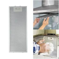 Silver Cooker Hood Filters Metal Mesh Extractor Vent Filters 399x182x9mm Aluminium Aspirators Metal Grease Mesh