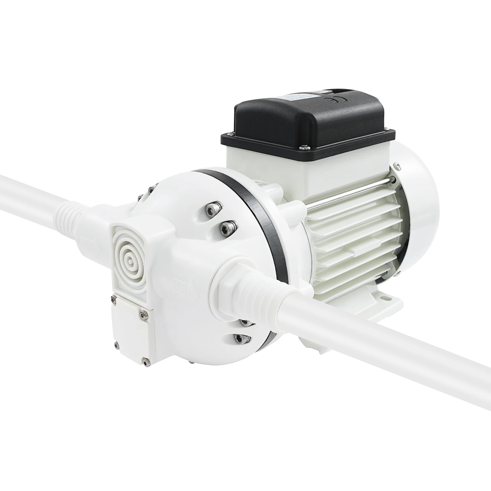 Elektrische Membranpumpe 330W 8,8GPM, Selbstansaugende Wasserpumpe 16,4ft Förderhöhe, 220V Aluminiumlegierung & Kupfer für Bewässerung Gartenbau Autowäsche