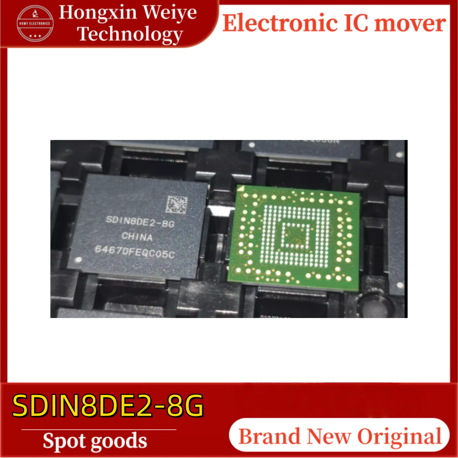 5/10/30 pcs SDIN8DE2-8G BGA153 EMMC storage IC brand new in stock free shipping