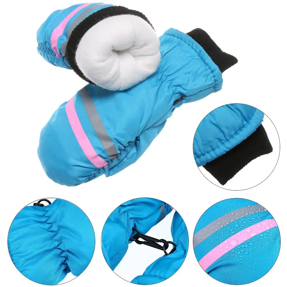 Neue Kinder Kinder Winter Schnee warme Handschuhe Junge Mädchen Ski Snowboard wind dicht wasserdicht verdicken warm halten Winter muss