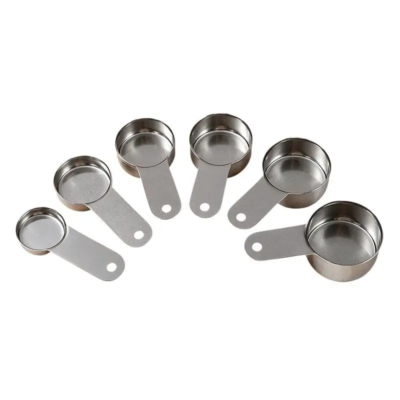 New Matte Round Headed Stainless Steel Measuring Spoon For Kitchen And Baking Precise Measurement Tool