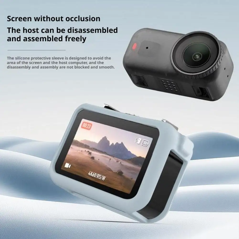 ل DJI OSMO-NANO حافظة واقية من السيليكون مضادة للخدش شاشة السلامة الغطاء الواقي ملحقات كاميرا الحركة المقاومة للصدمات #2