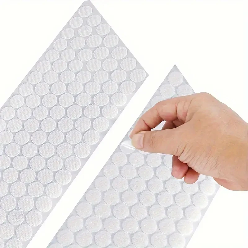

300 Pairs Durable Waterproof Hook & Loop Fasteners - Strong Adhesive Reusable, Perfect for Home, Office & Classroom Organization