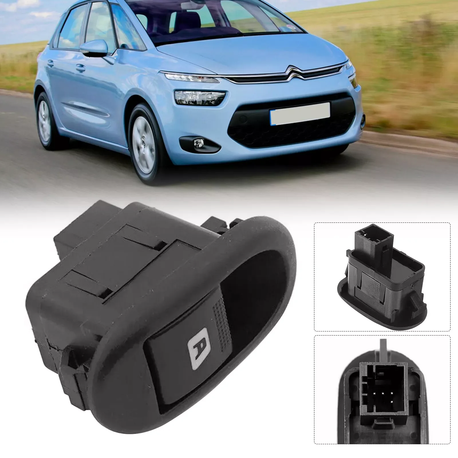

Car Electric Front Power Window Lifter Control Switch Button For Citroen C2 C3 Peugeot 1007 Hatchback 96401469XT Car Accessories