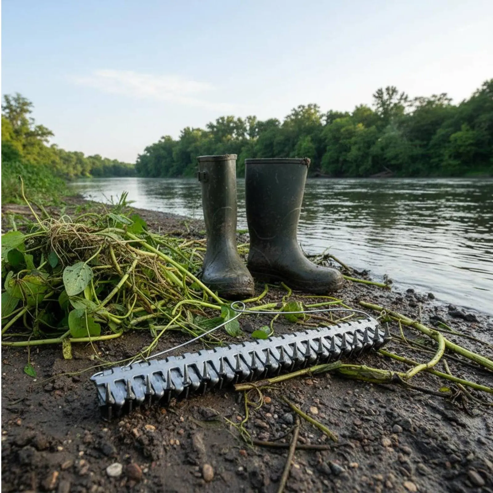 

Fishing Vegetation Rake Upgraded Design Aquatic Vegetation Clearer for Anglers