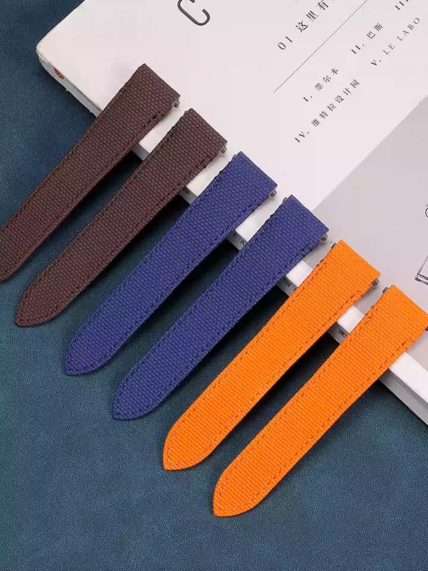 New style FKM watch strap for Cartier Santos 19mm 20mm fluororubber watchband Original steel buckle watch belt