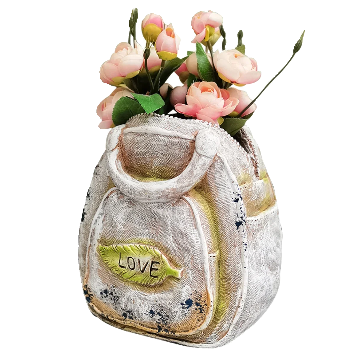 Courtyard B & B layout, landscaping, old women's bags, flower pots, personalized garden ornaments, flower arrangements can be