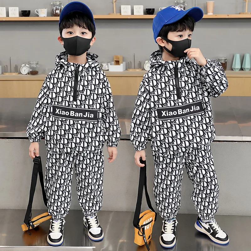 

Spring And Autumn Fashion Babys Boy And Girl Clothing Sets Toddler Hoodie+Pants 2pcs Suits Casual Kids Tracksuits Children 2-10Y